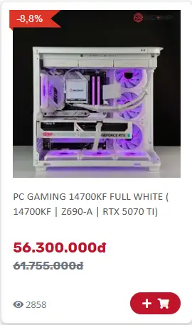 PC GAMING 14700K FULL WHITE